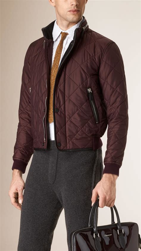 burberry mens bomber jackets|burberry men's quilted bomber jackets.